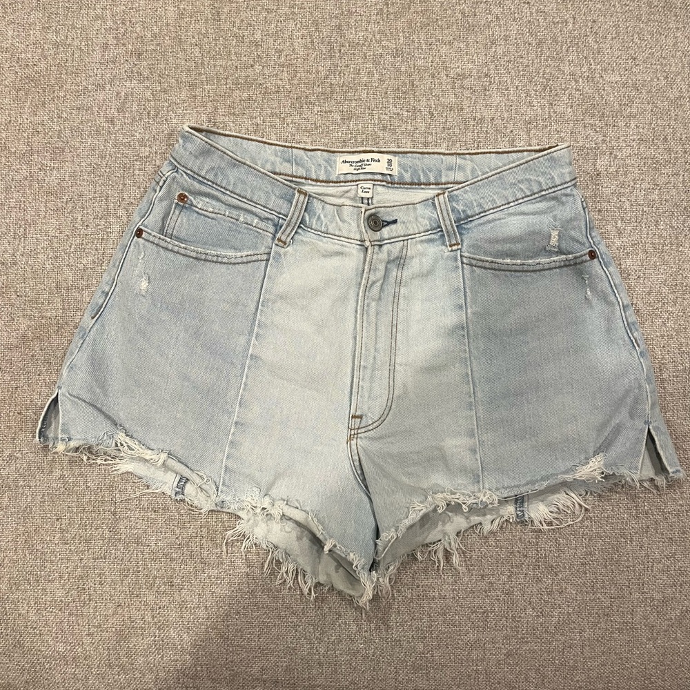 Abercrombie & Fitch Light Blue Denim Shorts